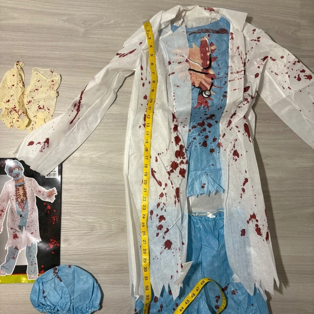 Zombie M.D. Doctor Zombie Boys Costume 6-Piece Set Kids Child Size L